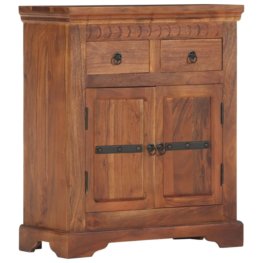 Buffet 63x30x75 cm Bois d'acacia massif - 16