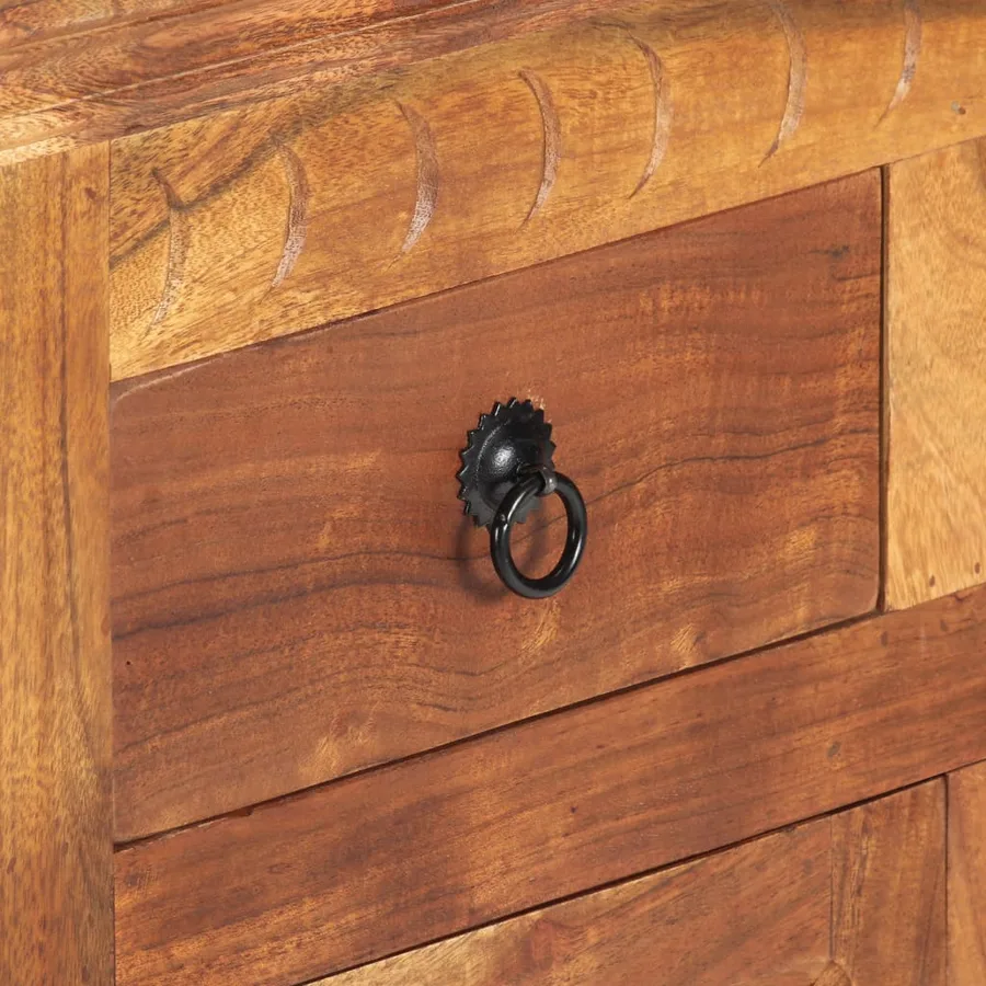 Buffet 63x30x75 cm Bois d'acacia massif - 8