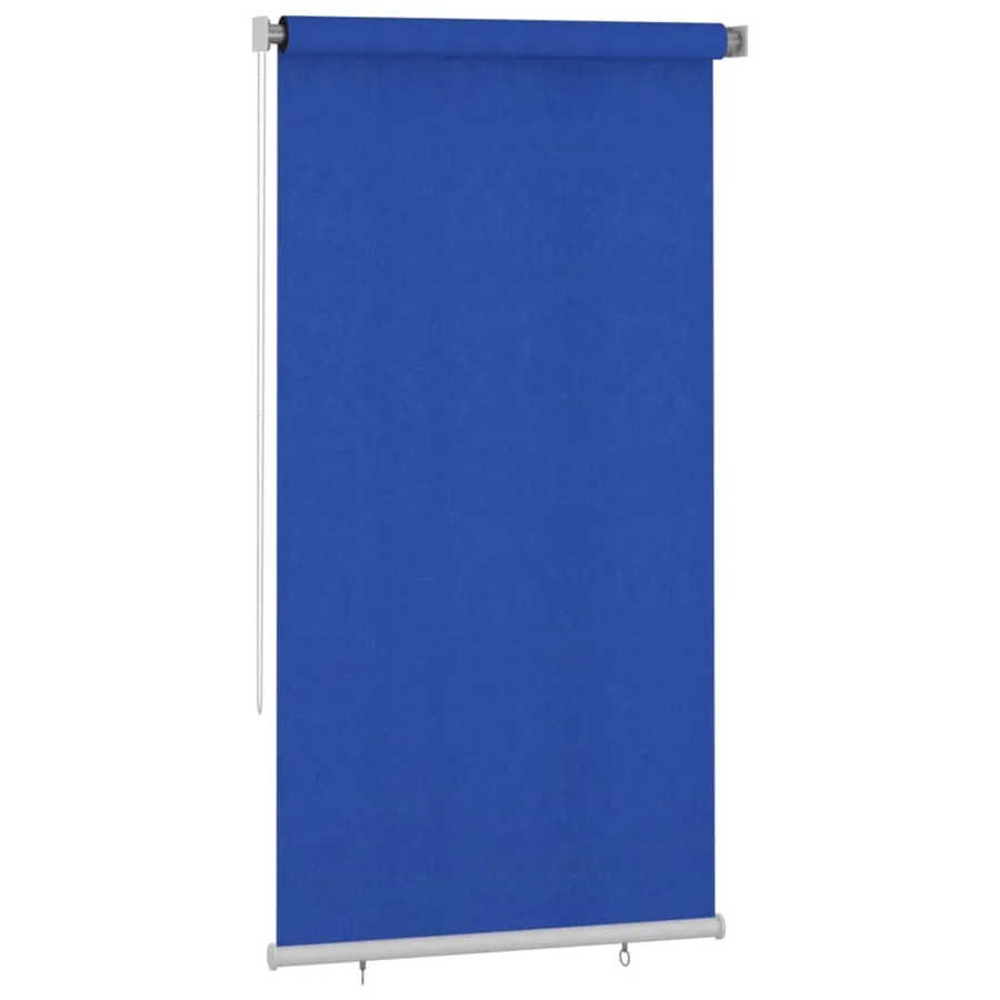 Store roulant d'extérieur 125 (l) x 230 (H) cm bleu HDPE - 2