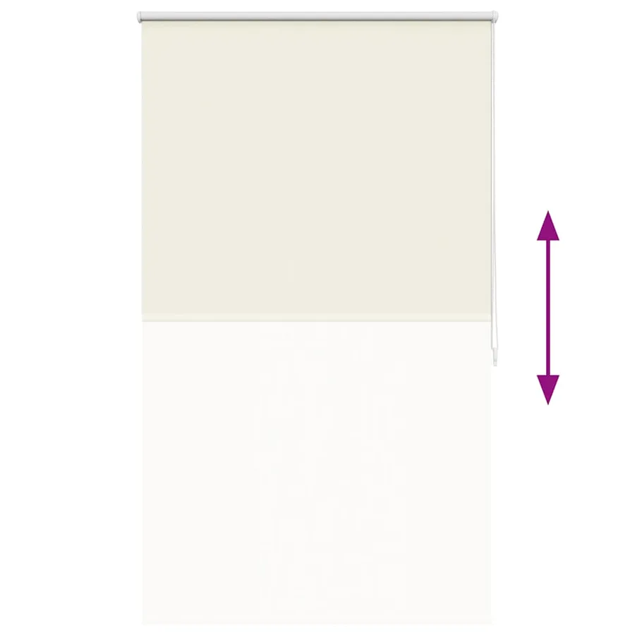 Store enrouleur occultant 84,4 x 175 cm, largeur du tissu 80 cm, blanc cassé - 9