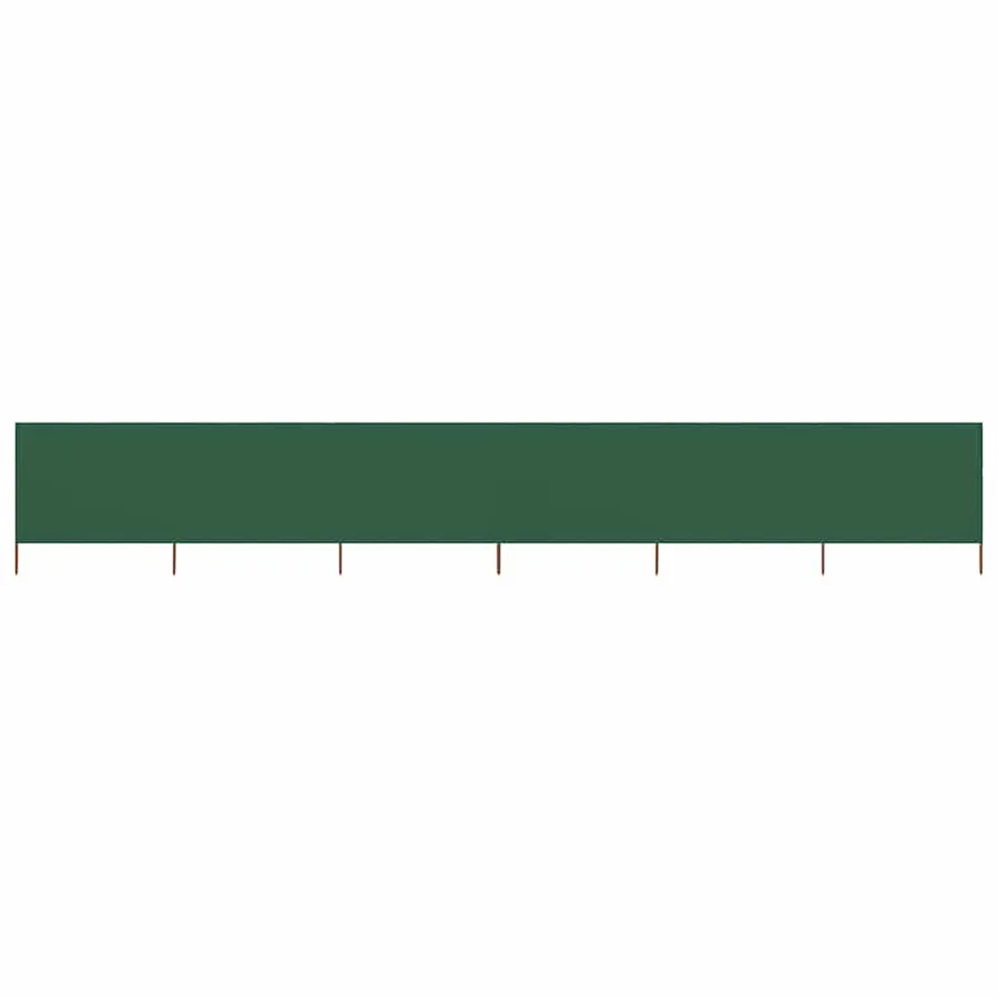 Paravent 6 panneaux Tissu 800 x 80 cm Vert - 2