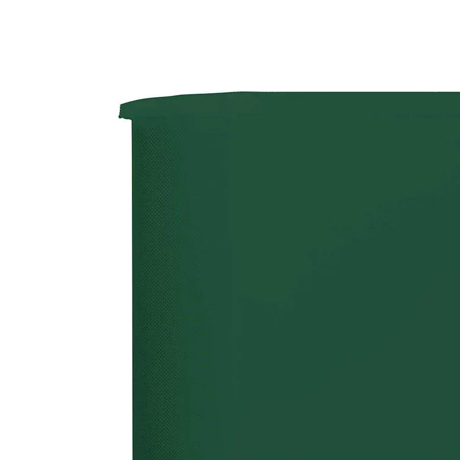 Paravent 6 panneaux Tissu 800 x 80 cm Vert - 4