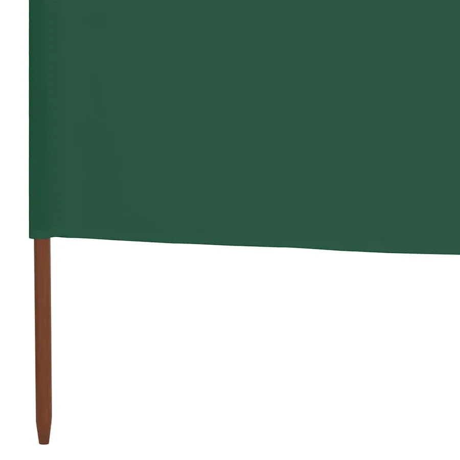Paravent 6 panneaux Tissu 800 x 80 cm Vert - 5