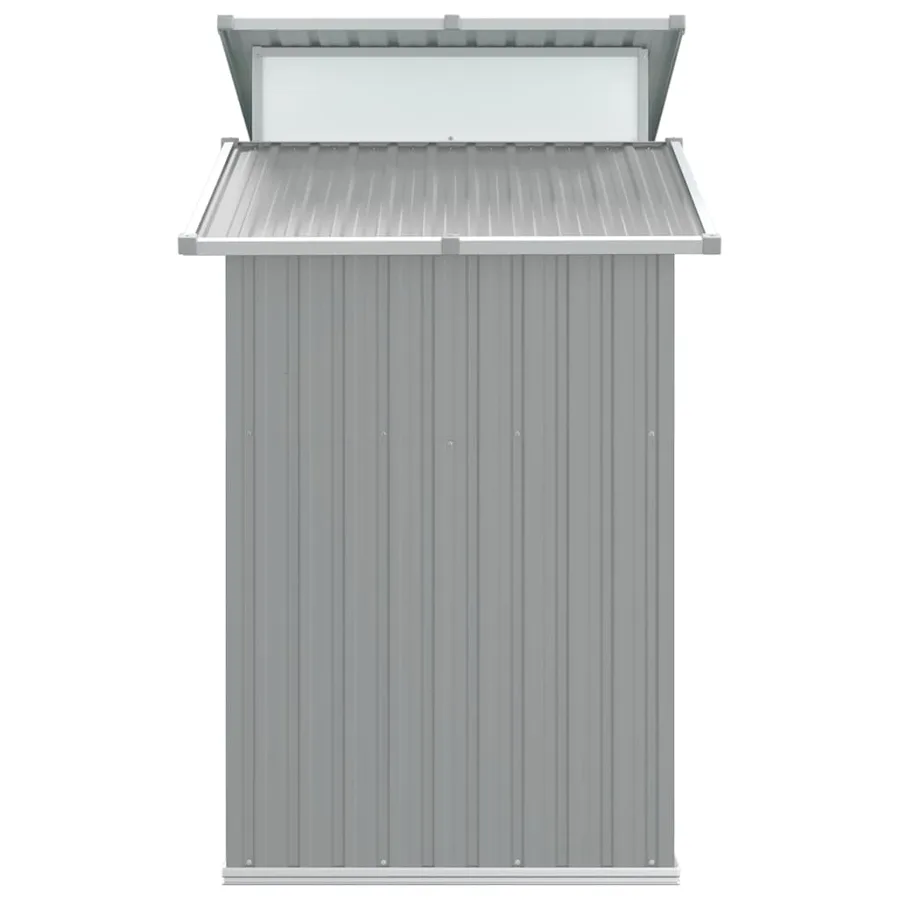 Abri de jardin Gris 270x130x208,5 cm Métal galvanisé - 5