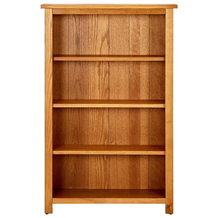Bibliothèque à 4 niveaux 70x22x110 cm Bois de chêne massif - 2
