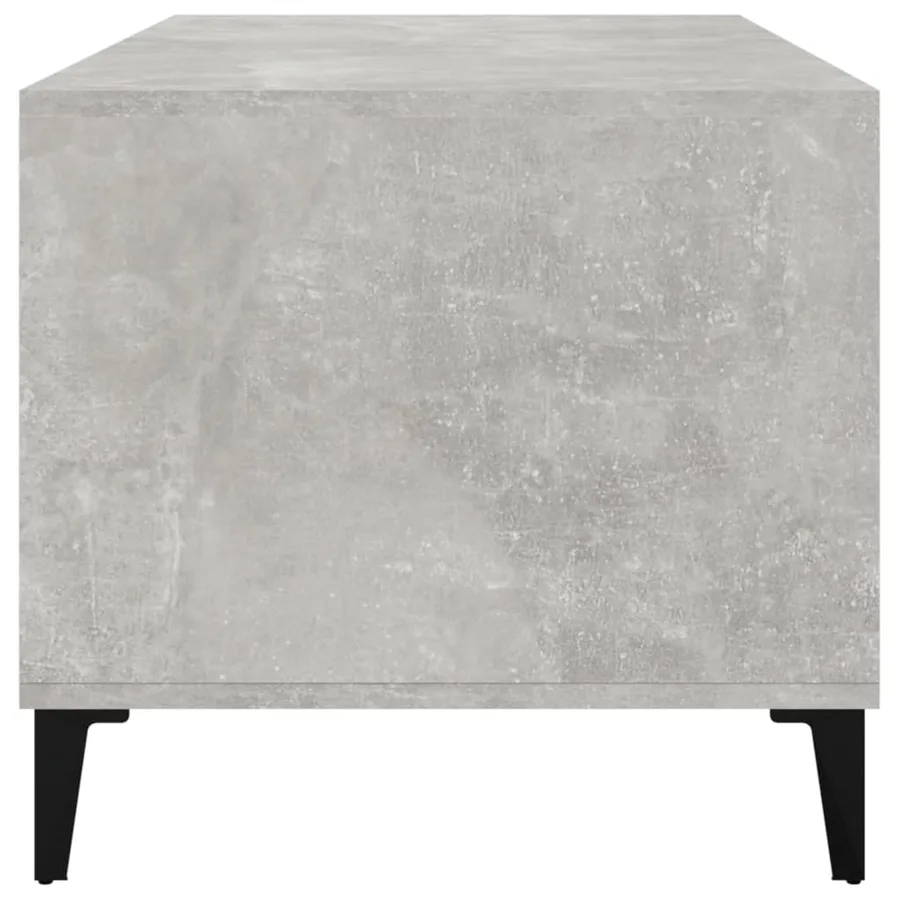 Table basse Gris béton 90x49x45 cm Bois d'ingénierie - 7