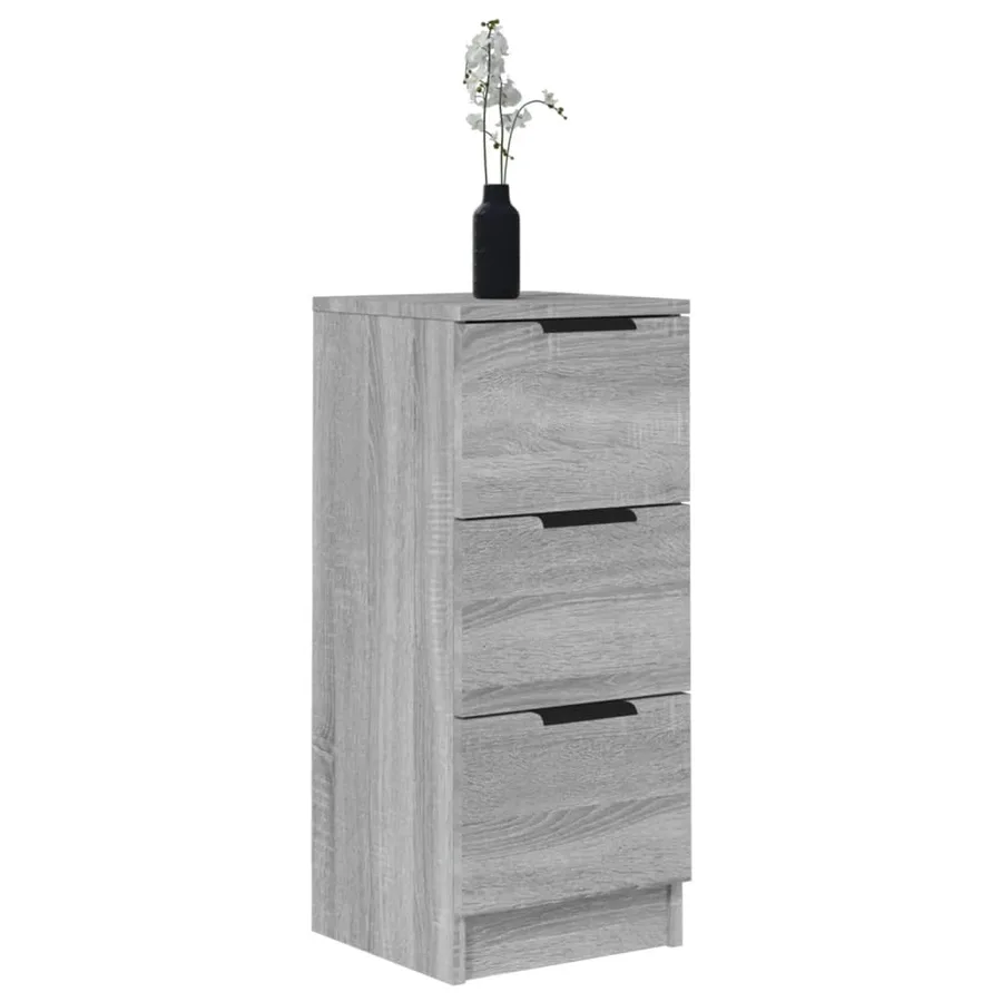 Buffets 2 pcs Sonoma gris 30x30x70 cm Bois d'ingénierie - 7