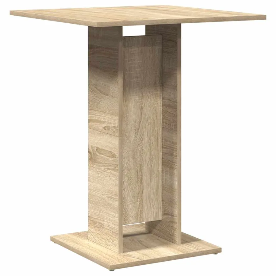 Table de bistro Chêne sonoma 60x60x75 cm Bois d'ingénierie - 6