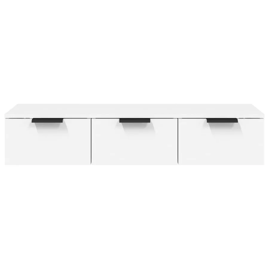 Armoire murale blanc 102x30x20 cm bois d'ingénierie - 5