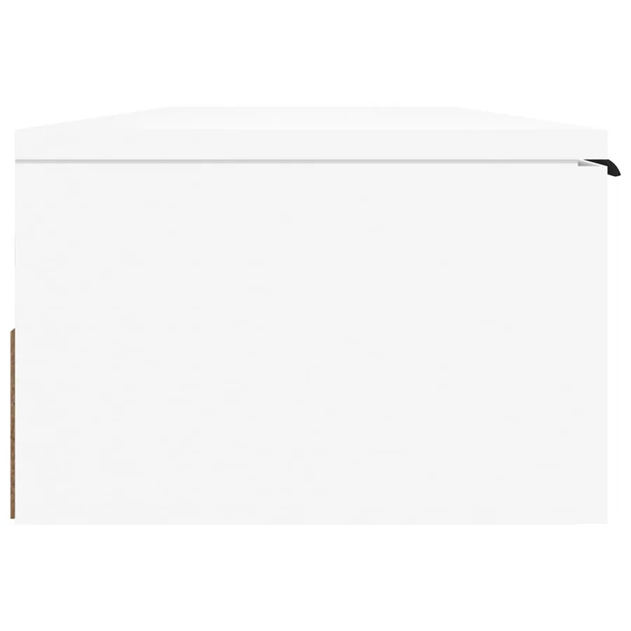 Armoire murale blanc 102x30x20 cm bois d'ingénierie - 7