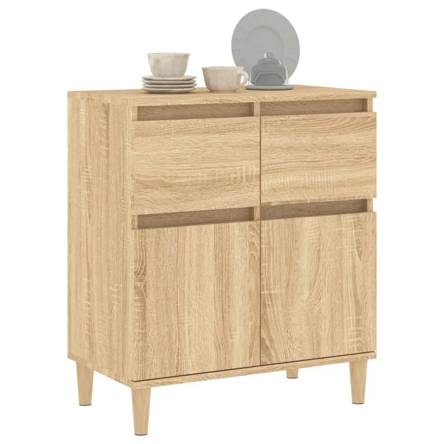 Buffet Chêne sonoma 60x35x70 cm Bois d'ingénierie - 4