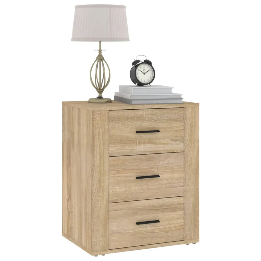 Table de chevet Chêne sonoma 50x36x60 cm Bois d'ingénierie - 4