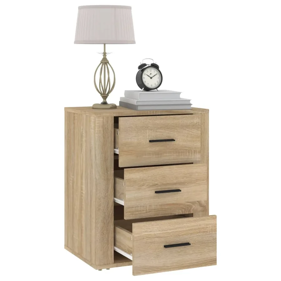 Table de chevet Chêne sonoma 50x36x60 cm Bois d'ingénierie - 5