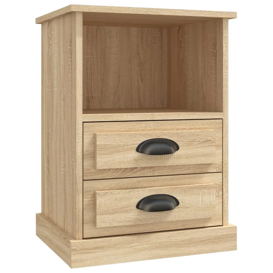 Table de chevet chêne sonoma 43x36x60 cm - 2