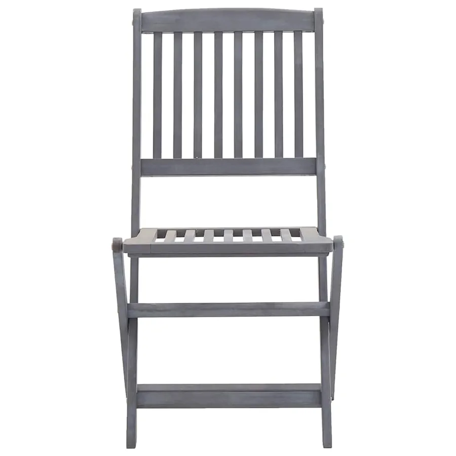 Chaises pliables d'extérieur lot de 6 et coussins Bois d'acacia - 5
