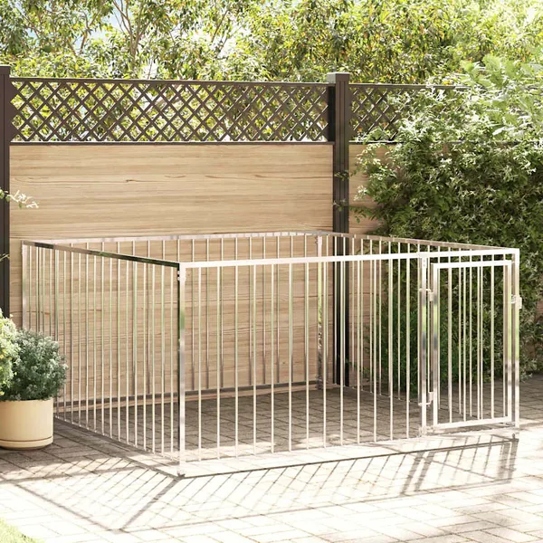 Chenil d'extérieur pour chiens 200 x 200 x 100 cm