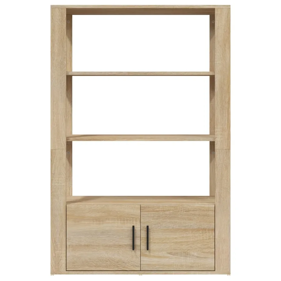 Buffet Chêne sonoma 80x30x119,5 cm Bois d'ingénierie - 6