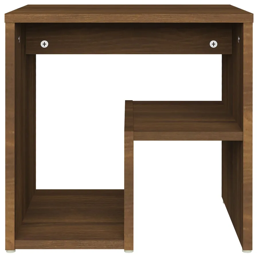 Table de chevet Chêne marron 40x30x40 cm Bois d'ingénierie - 4
