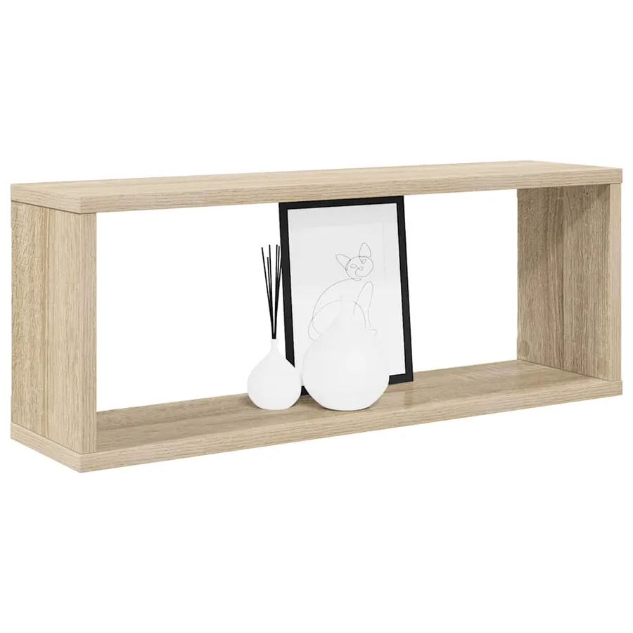 Étagères murales cube 6 pcs Chêne sonoma Bois d’ingénierie - 3
