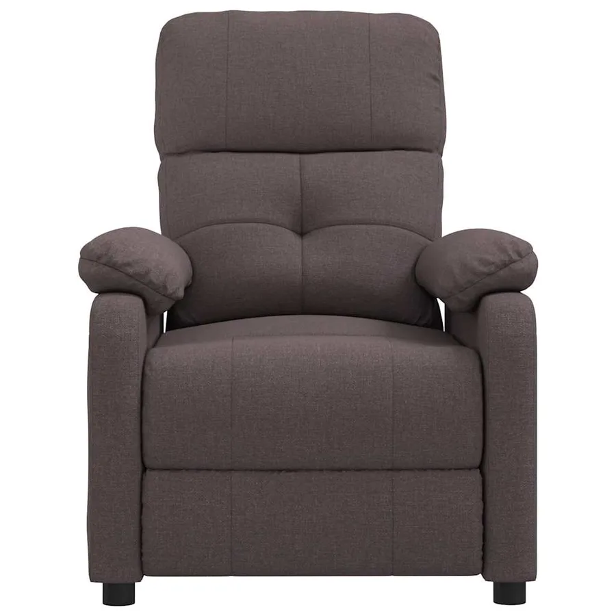 Fauteuil de massage Marron foncé Tissu - 3