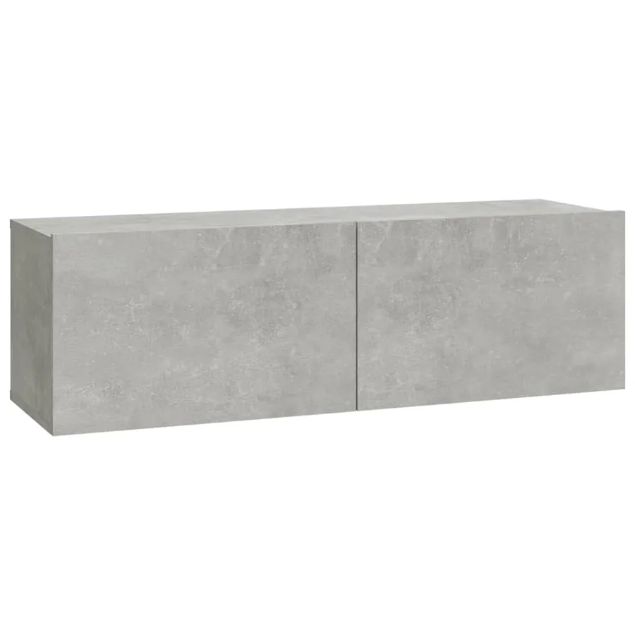 Ensemble de meubles TV 6 pcs Gris béton Bois d'ingénierie - 5