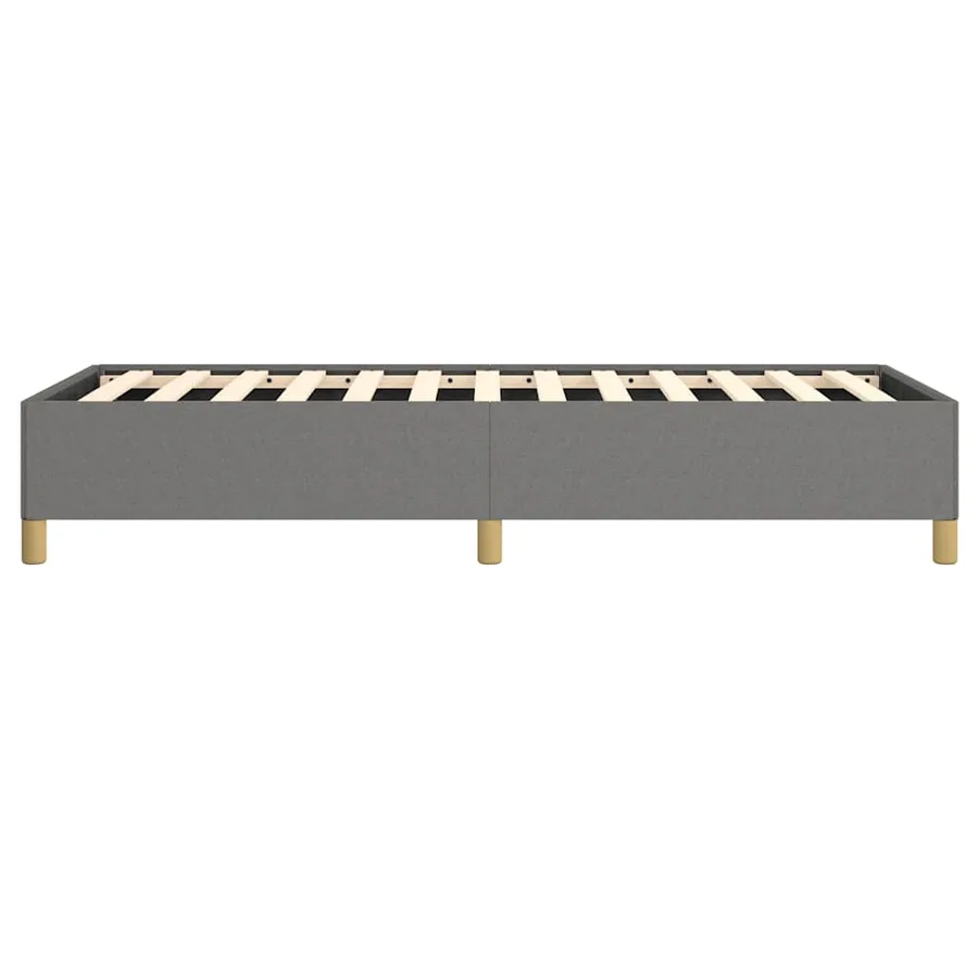 Cadre de lit sans matelas gris foncé 90x200 cm tissu - 6