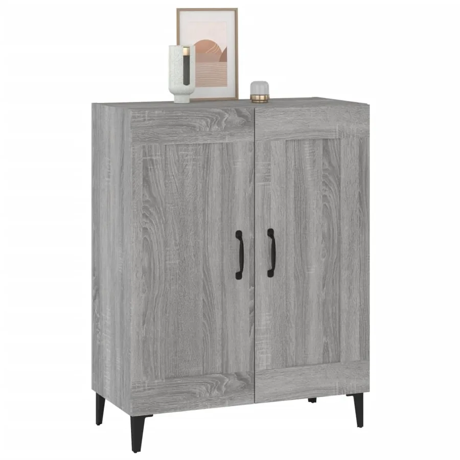 Buffet sonoma gris 69,5x34x90 cm bois d'ingénierie - 5