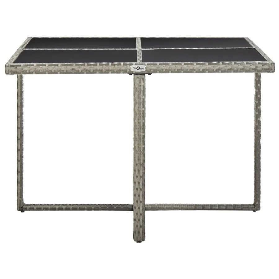 Ensemble à manger d'extérieur 9pcs et coussins Résine tressée - 16