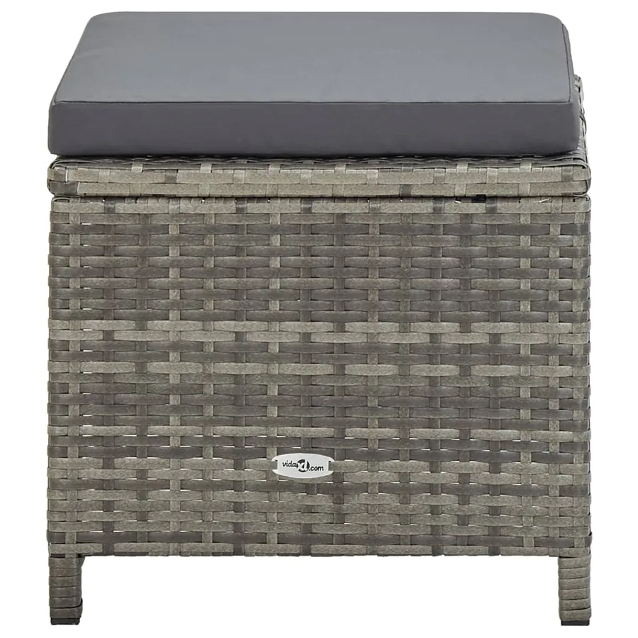 Ensemble à manger d'extérieur 9pcs et coussins Résine tressée - 7