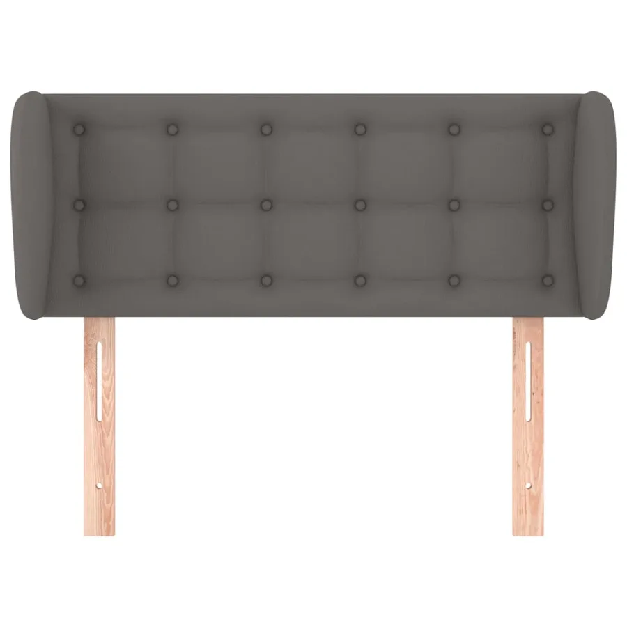 Tête de lit avec oreilles Gris 83x23x78/88 cm Similicuir - 3