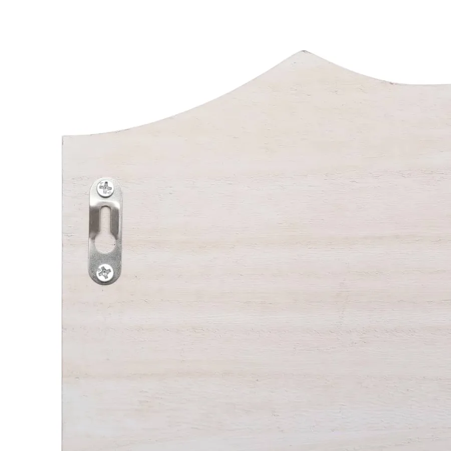 Porte-manteau mural Blanc 50x10x23 cm Bois - 6