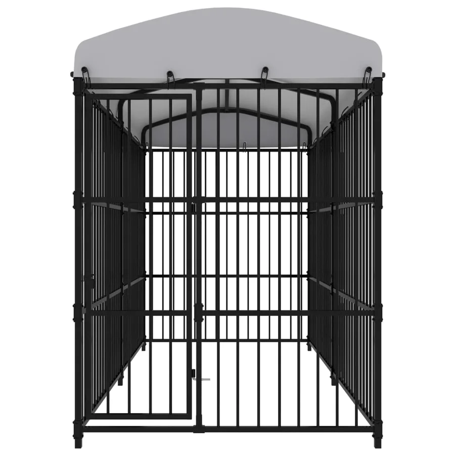 Chenil d'extérieur avec toit pour chiens 300x150x210 cm - 2