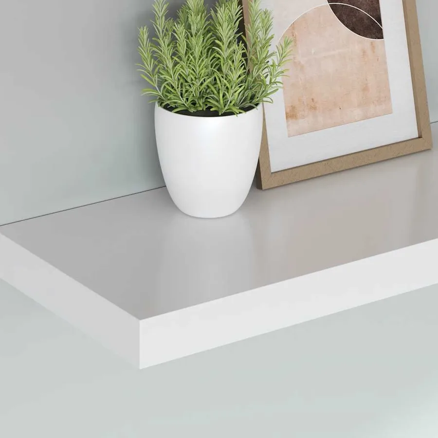 Étagères murales flottantes 4 pcs blanc 120x23,5x3,8 cm MDF - 4