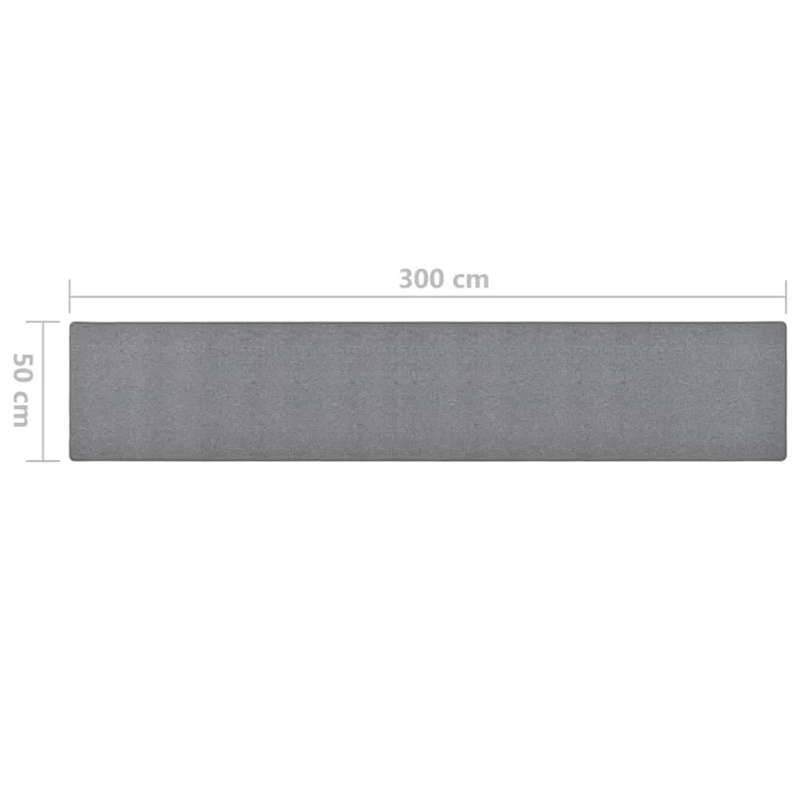 Tapis de couloir Gris foncé 50x300 cm - 7