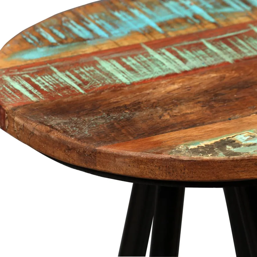 Ensemble de bar 3 pcs Bois de récupération massif - 10