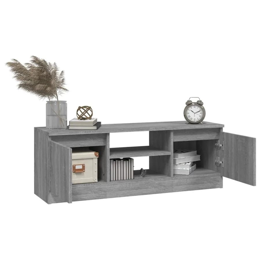 Meuble TV avec porte Sonoma gris 102x30x36 cm - 4