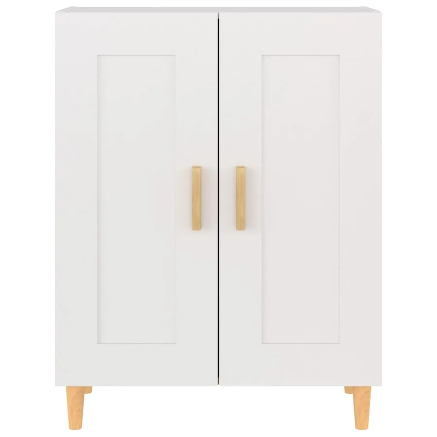 Buffet Blanc 69,5x34x90 cm Bois d'ingénierie - 6