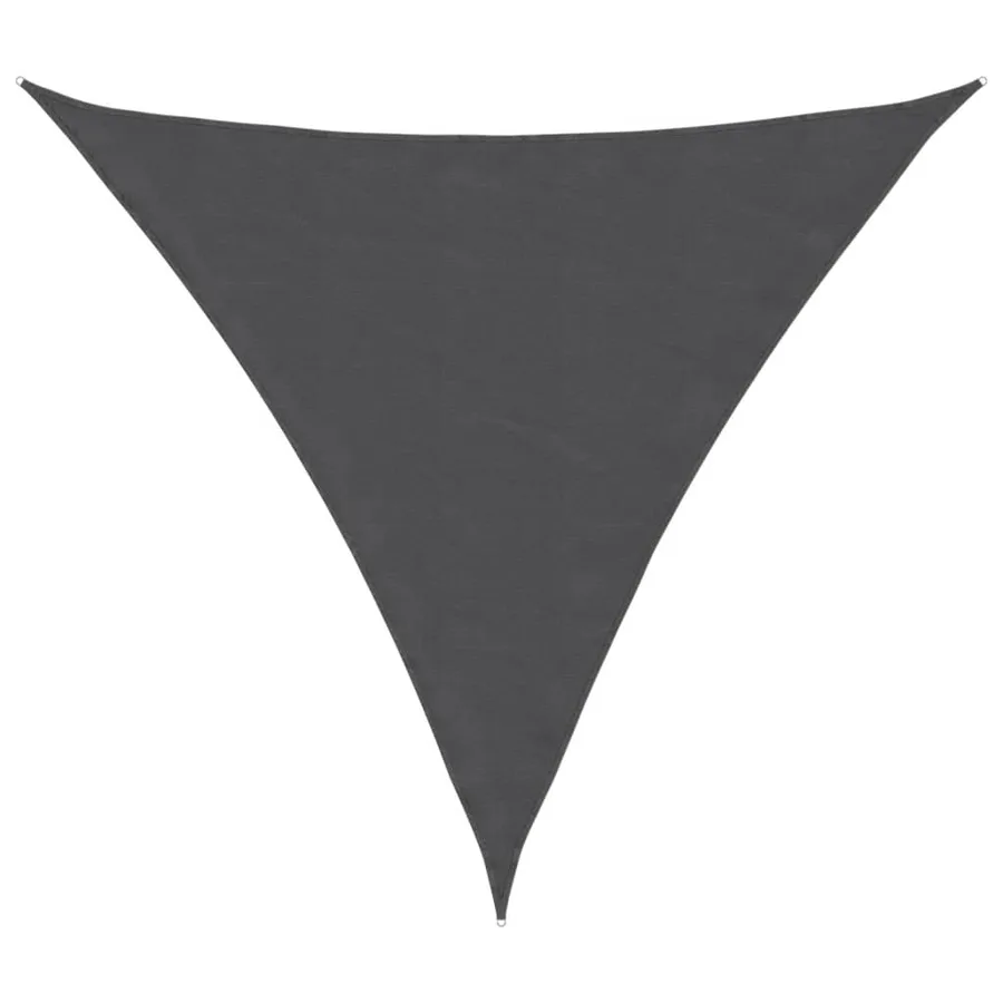 Voile de parasol tissu oxford triangulaire 3x3x3 m anthracite - 2