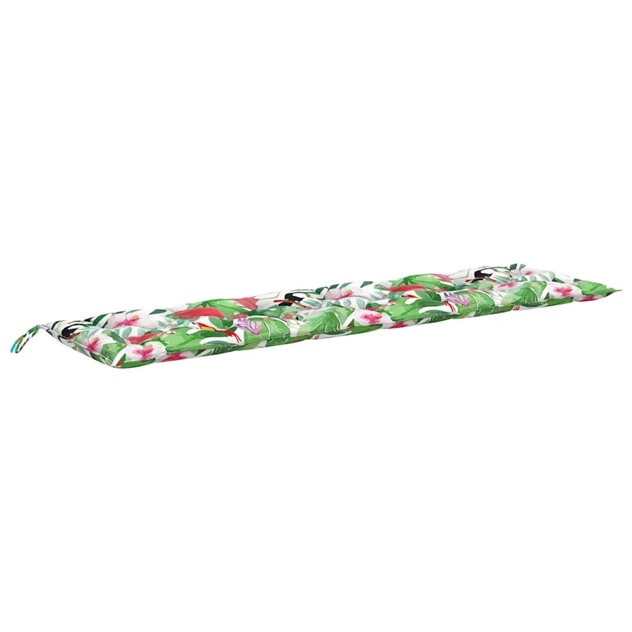 Coussins de banc de jardin lot de 2 multicolore 200x50x7 cm - 5