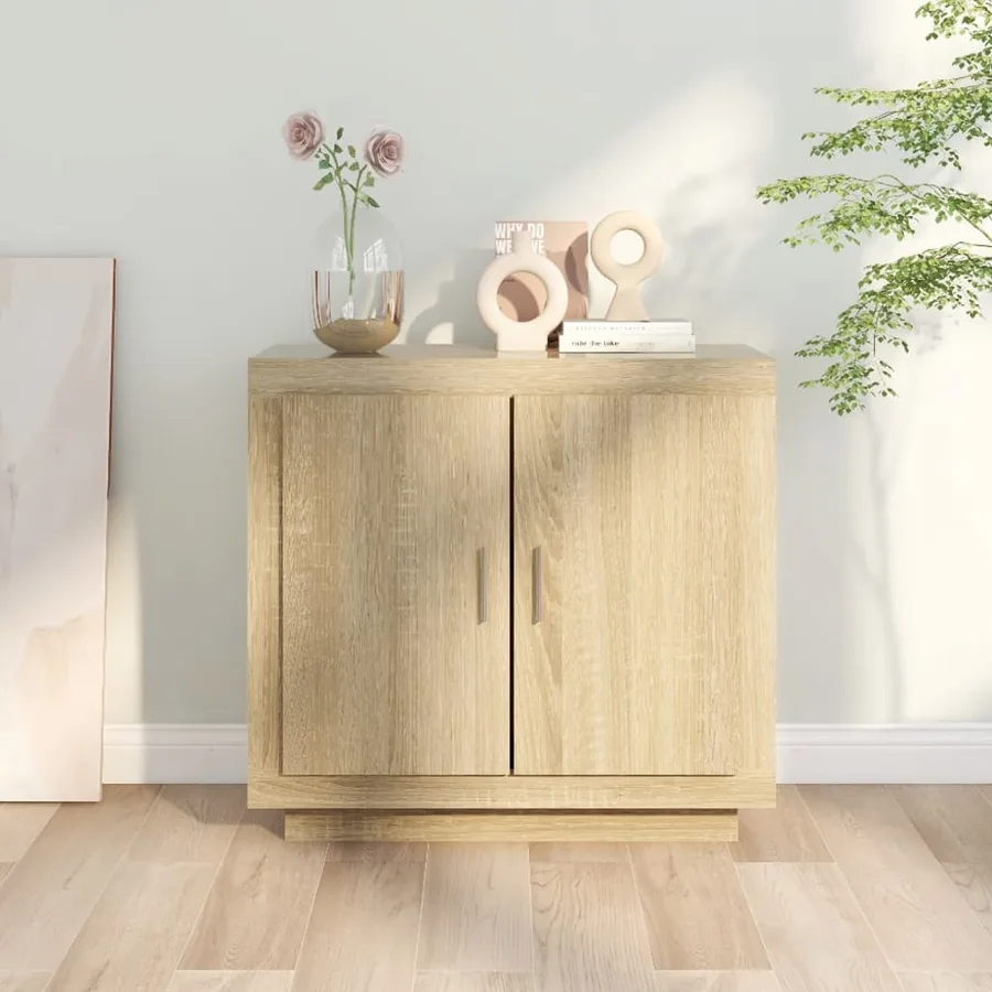Buffet Chêne sonoma 80x40x75 cm Bois d'ingénierie - 7