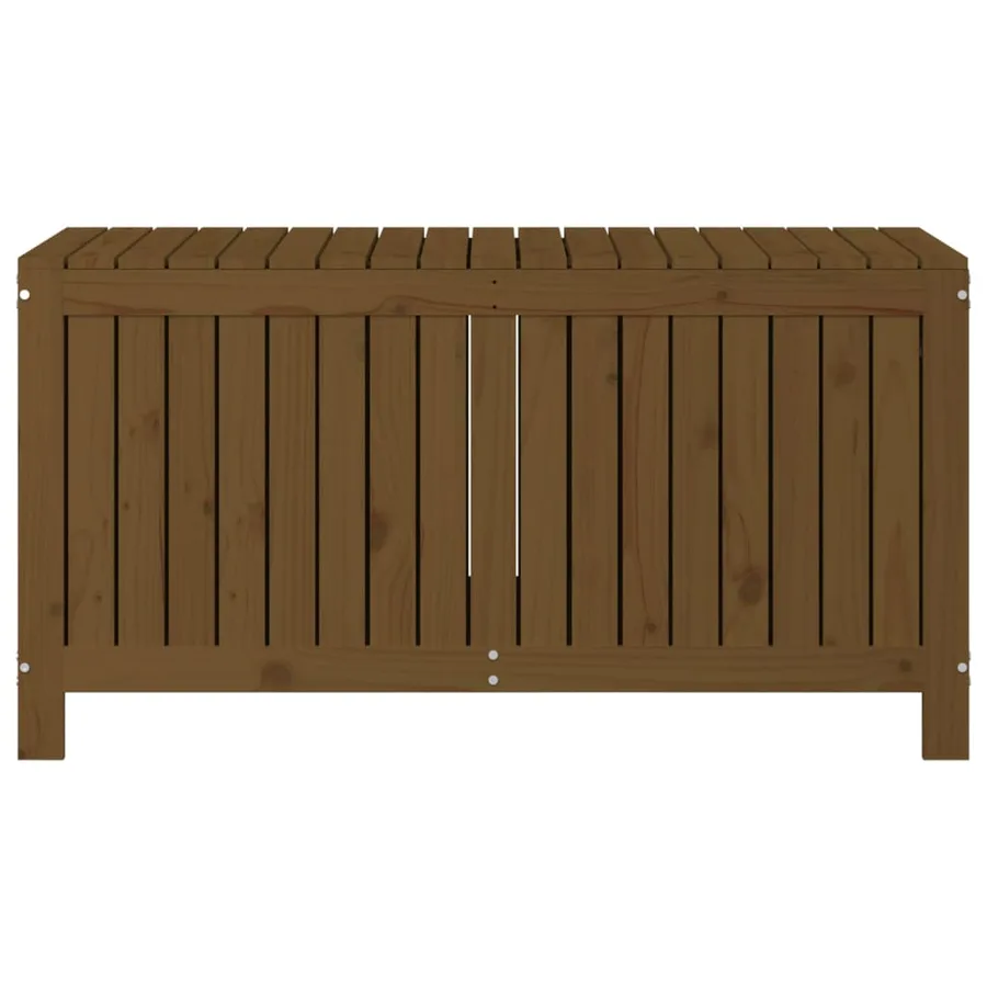 Boîte de rangement de jardin Marron miel 121x55x64 cm Bois pin - 6