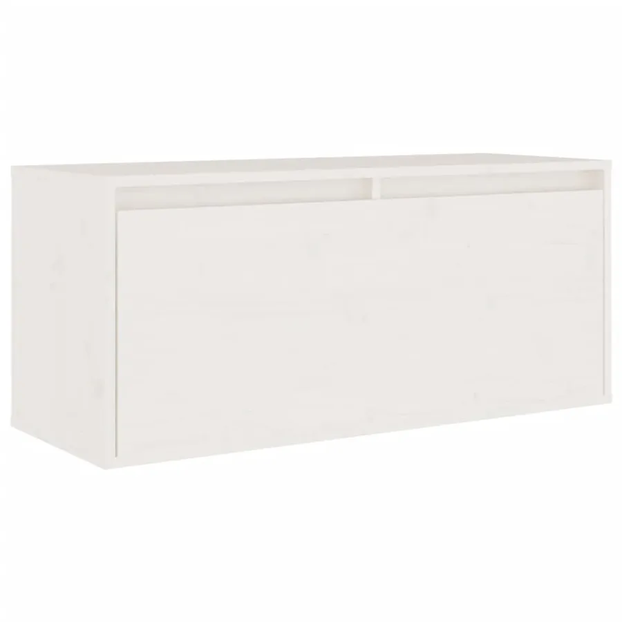 Meubles TV 8 pcs Blanc Bois massif de pin - 5
