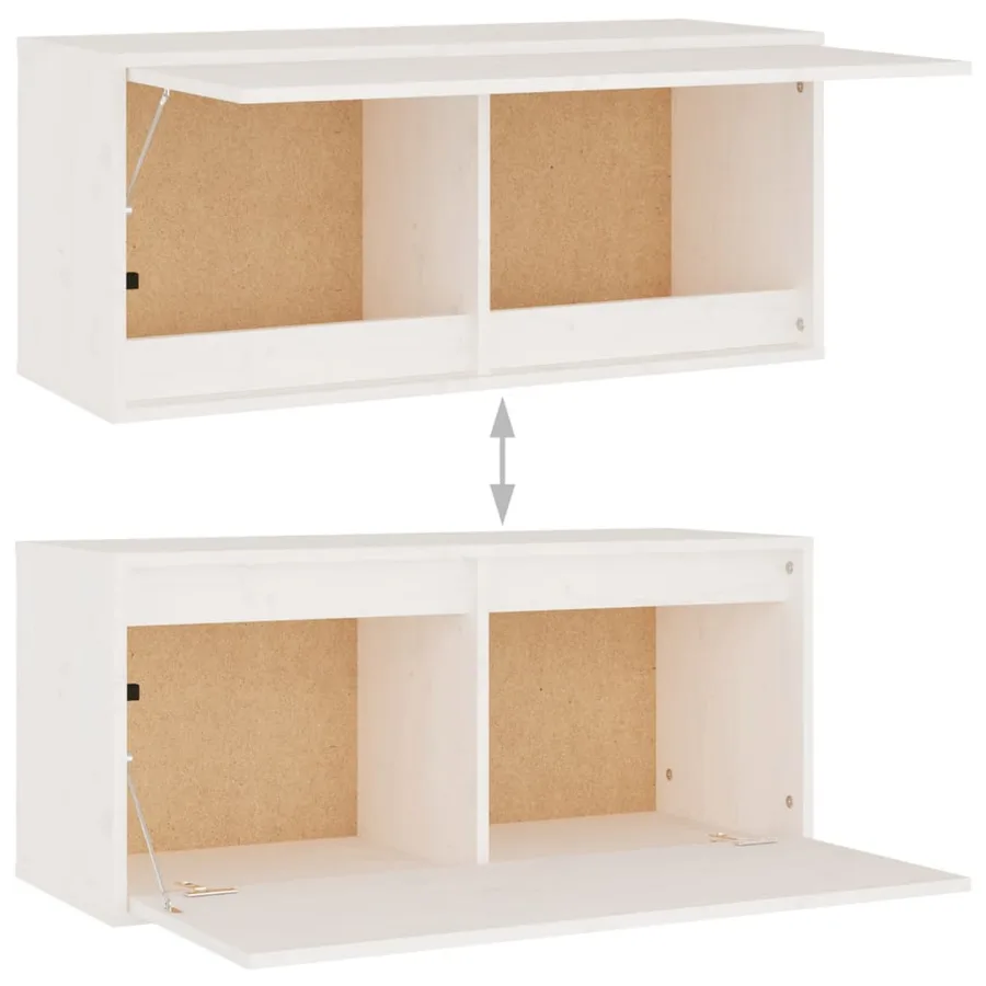 Meubles TV 8 pcs Blanc Bois massif de pin - 6