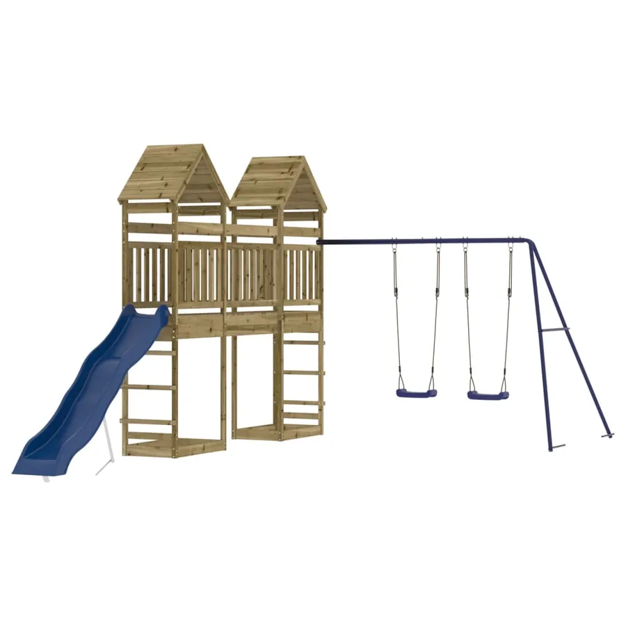 Aire de jeux d'extérieur bois de pin imprégné - 2