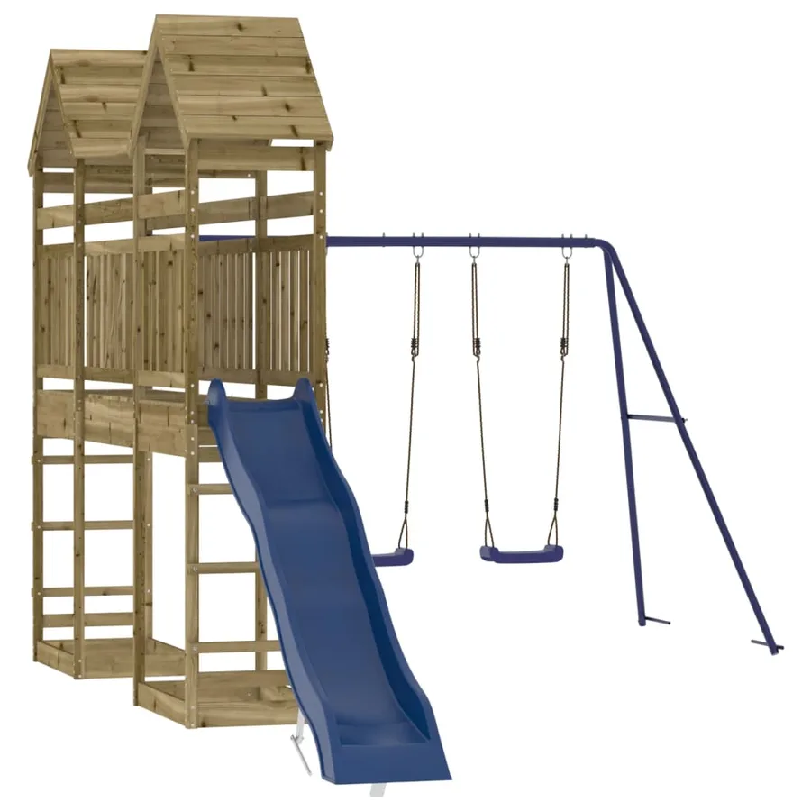 Aire de jeux d'extérieur bois de pin imprégné - 3