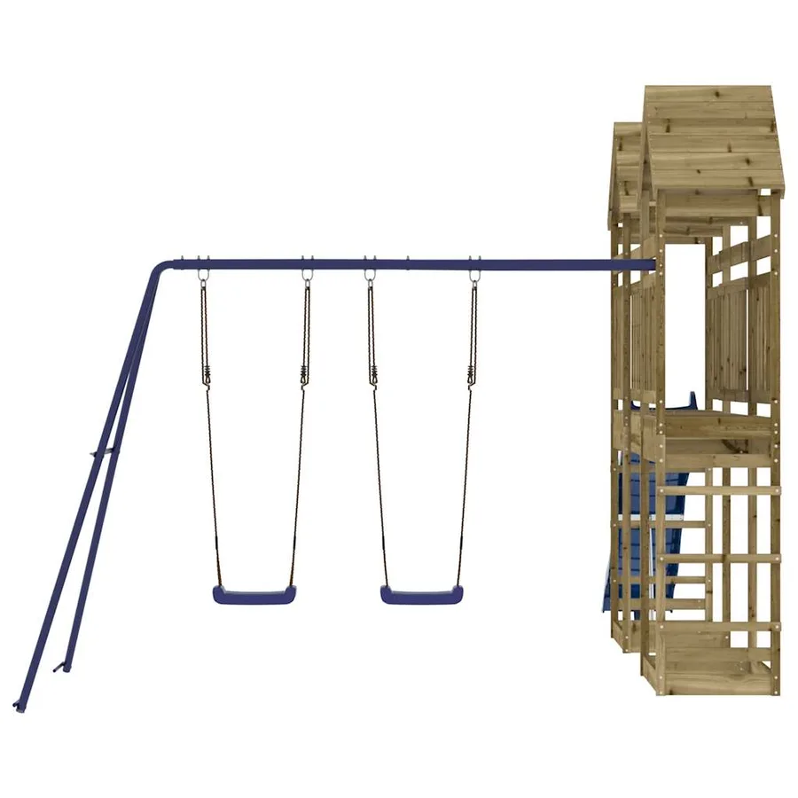 Aire de jeux d'extérieur bois de pin imprégné - 4