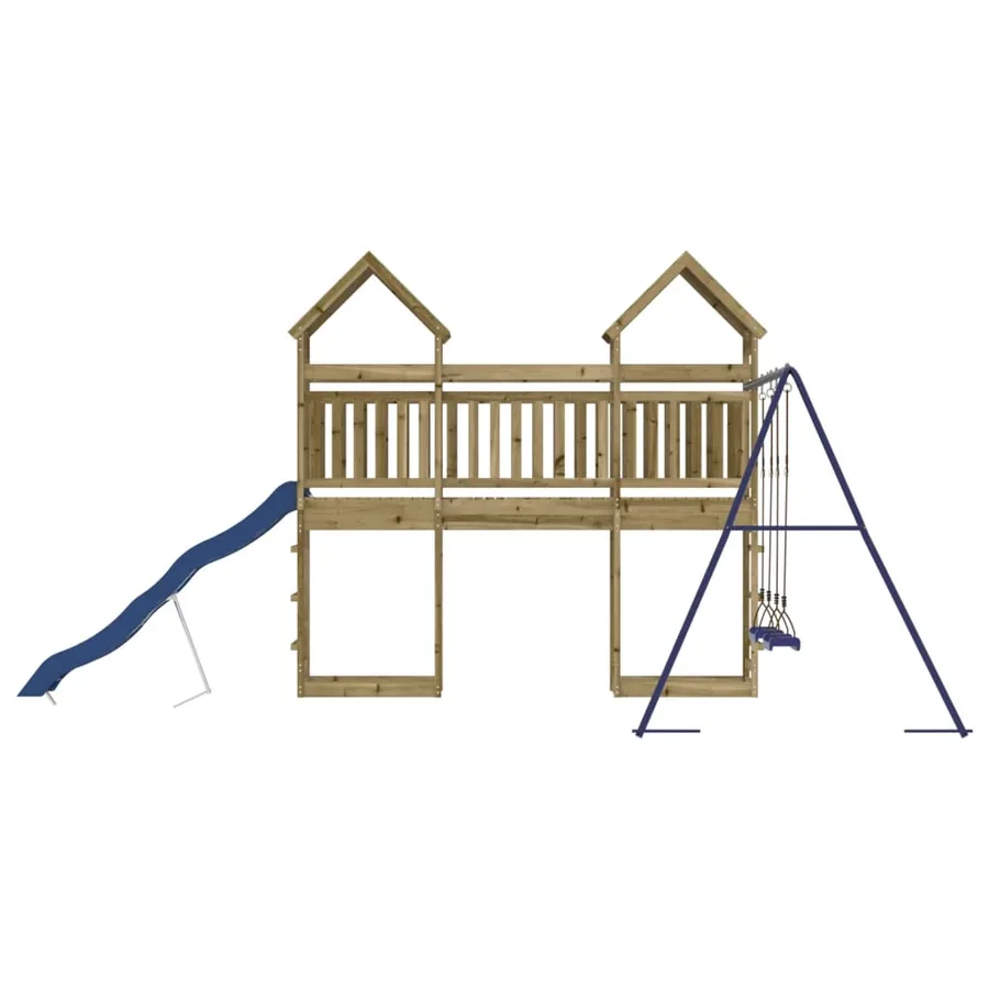 Aire de jeux d'extérieur bois de pin imprégné - 6