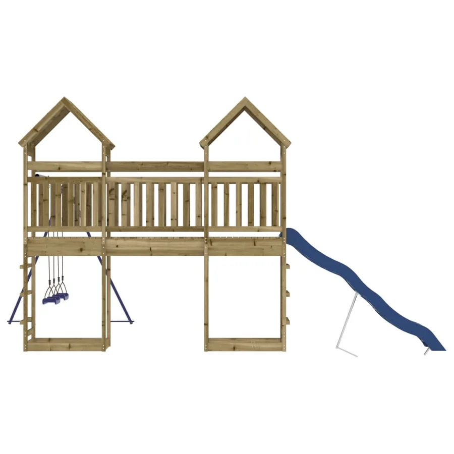 Aire de jeux d'extérieur bois de pin imprégné - 7