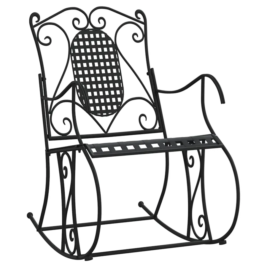 Banc à bascule 84 cm noir acier - 2