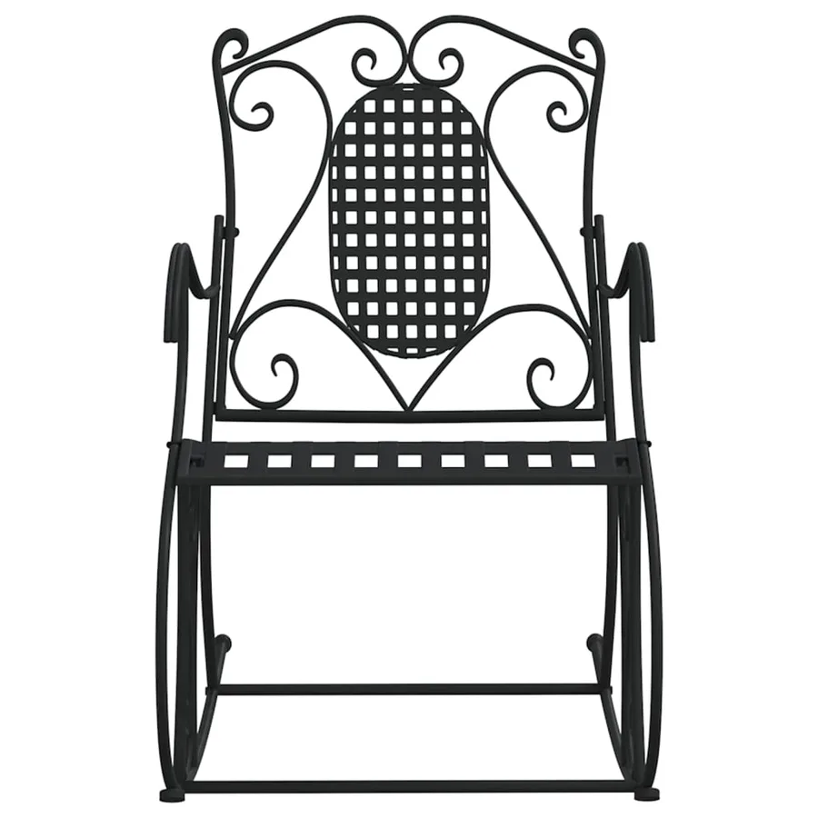 Banc à bascule 84 cm noir acier - 3